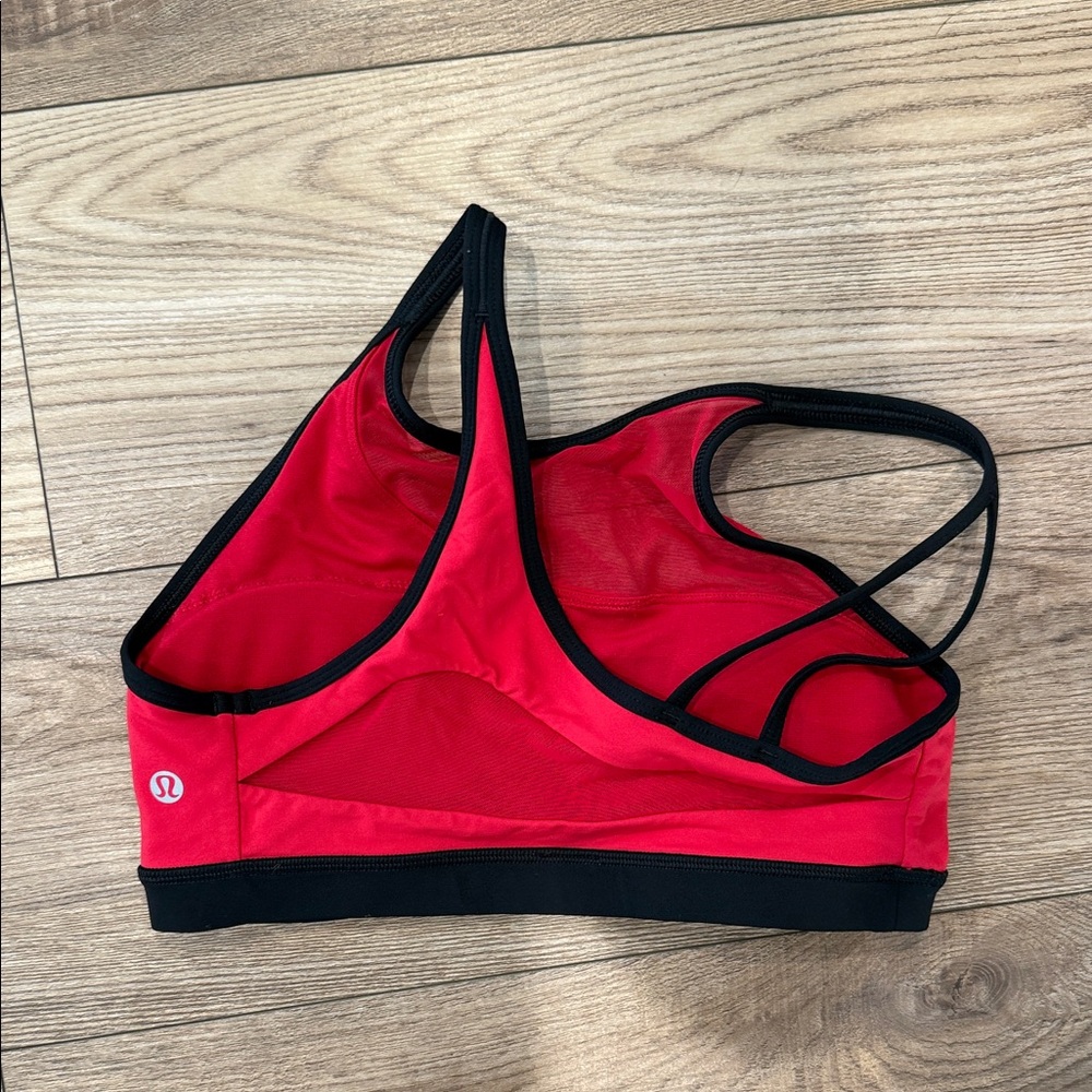 lululemon athletica Red and Black Sports Bra